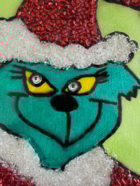 Image 2 of GRUMPY CHRISTMAS PORTRAIT ON CANVAS