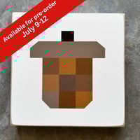 Image 1 of ACORN - Fall Season - 11" Wood Barn Quilt