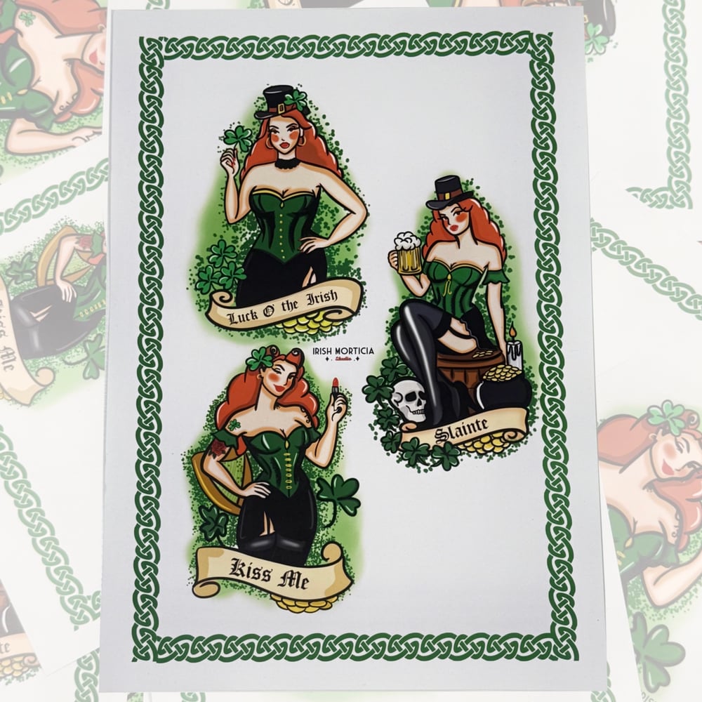 Image of Lucky Ladies A3 print 