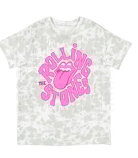 Pink Rolling stones tie dye shirt 