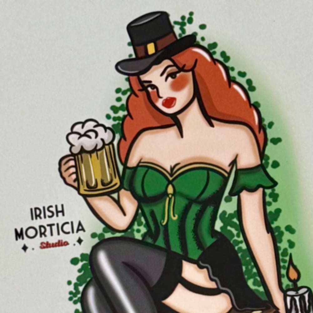 Image of Róisín - Slainte pinup A4 print 