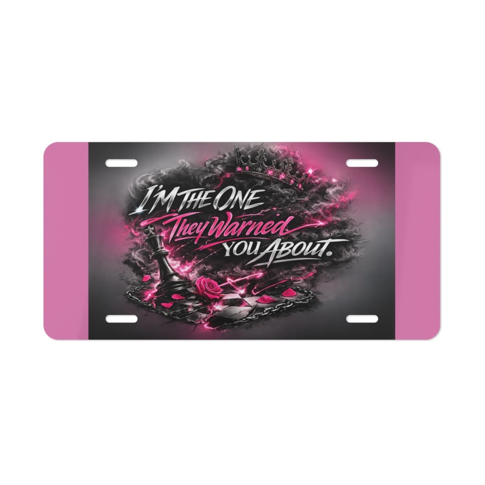 Image of Vanity Plate — "This Chess Not Checkers" Decorative License Plate