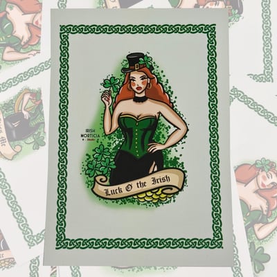 Image of Órlaith Irish pinup A4 print 