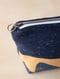 Image of Hand-printed Pouchbag Yellow & Navi Blue II