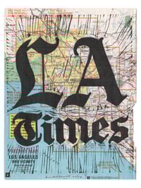 Image 2 of LA Times AtLAs Linocut