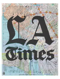 Image 4 of LA Times AtLAs Linocut