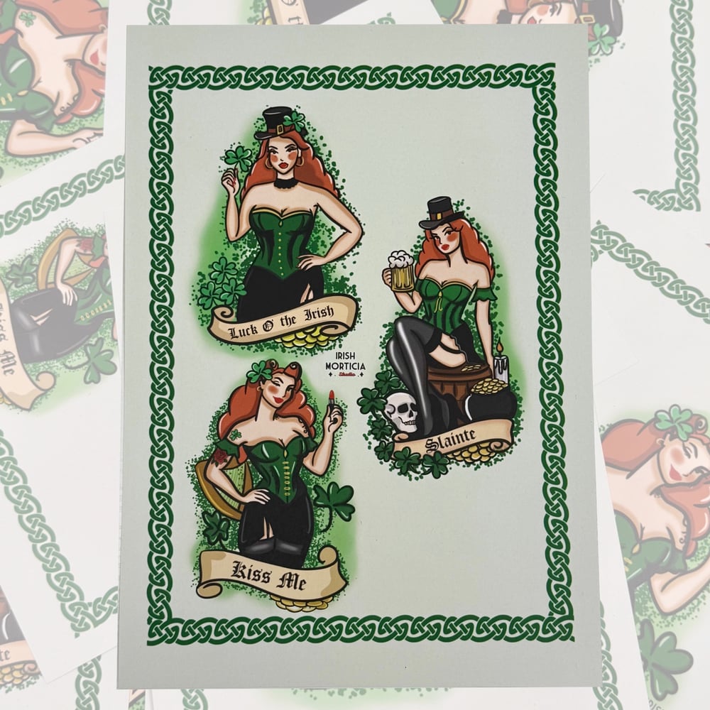 Image of Lucky Ladies A4 print 