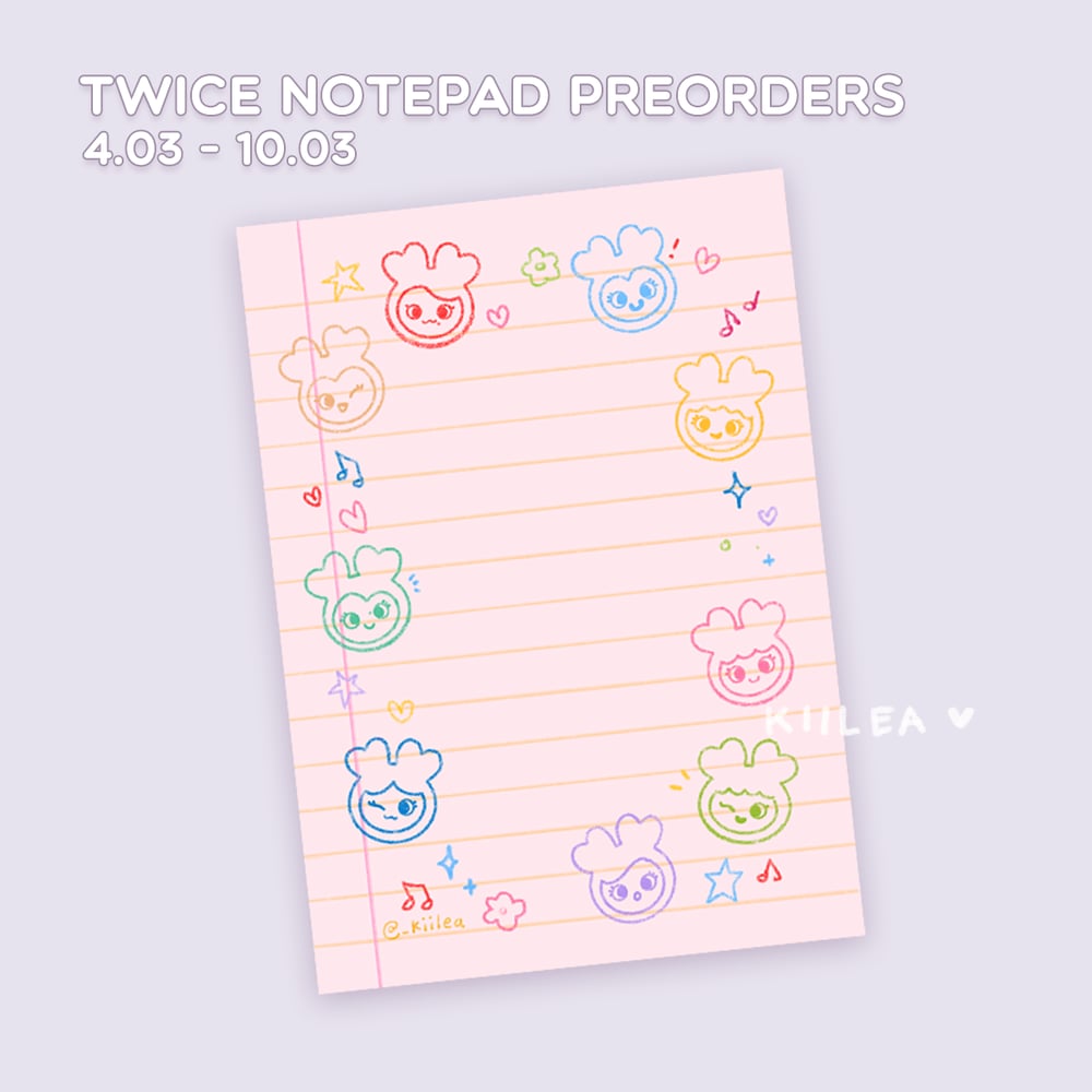 Image of twice sketchy notepad PREORDERS