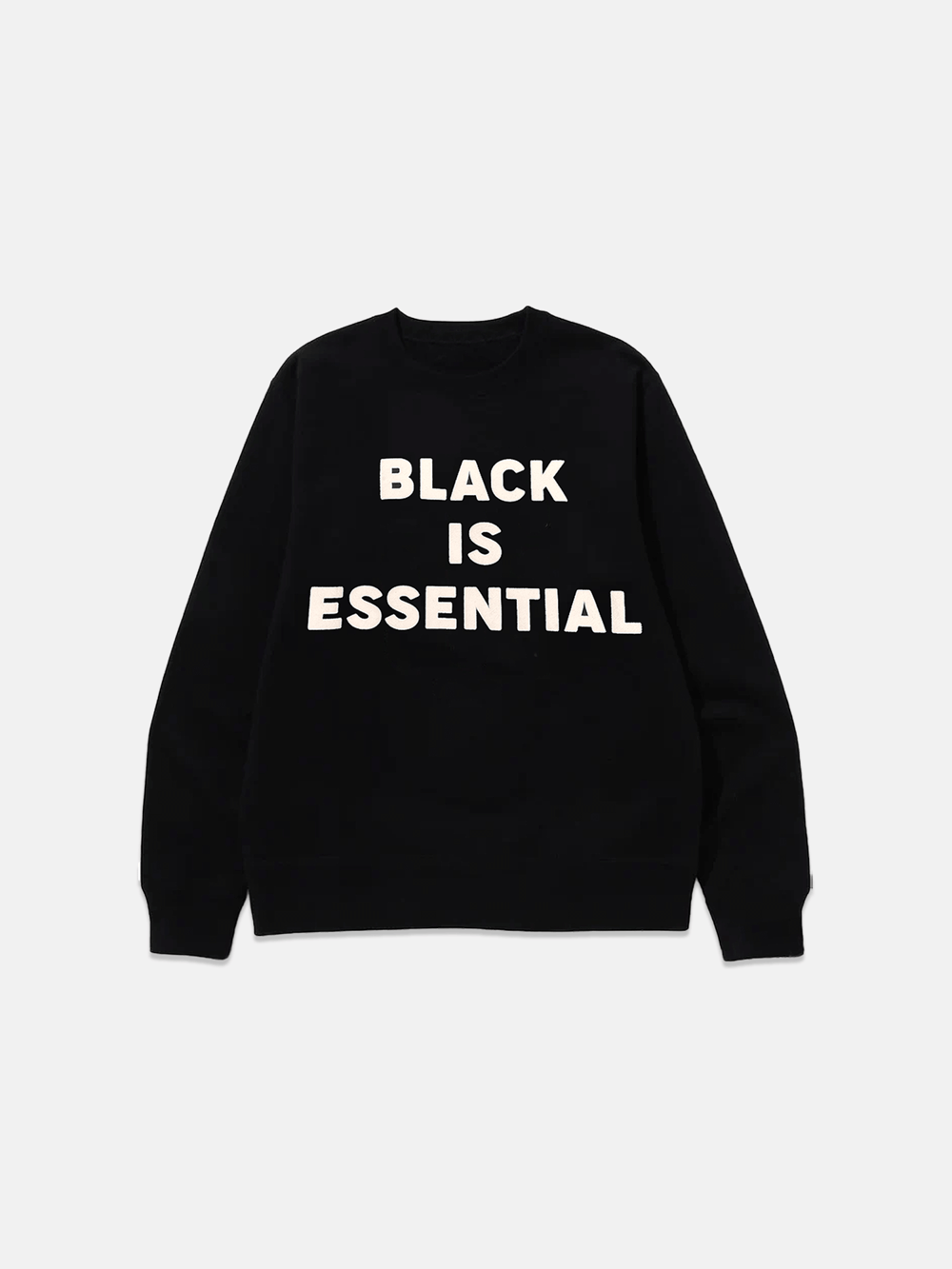 Image of GIRLS ARE DRUGS® "BLACK IS ESSENTIAL" SWEATSHIRT