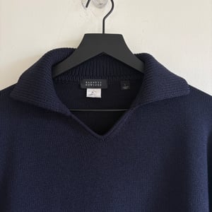 Image of Barneys New York Merino Wool/Cashmere Collared Sweater