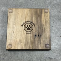 Image 3 of Hardwood Coaster Set Tree of Life