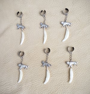 Image of Coyote Tooth and Charm Ear Cuff