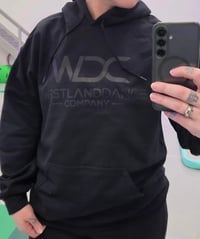 Image 2 of BLACK ON BLACK HOODIE - WDC