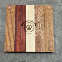 Image 4 of Hardwood Coaster Set 07