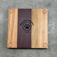 Image 4 of Hardwood Coaster Set 06
