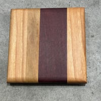 Image 3 of Hardwood Coaster Set 06