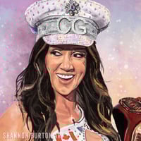 Image 2 of President of the Secret Hervice | Chelsea Green WWE Painting