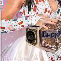 Image 3 of President of the Secret Hervice | Chelsea Green WWE Painting