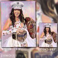 Image 6 of President of the Secret Hervice | Chelsea Green WWE Painting