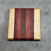 Image 3 of Hardwood Coaster Set 04