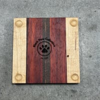 Image 4 of Hardwood Coaster Set 04