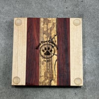 Image 4 of Hardwood Coaster Set 01