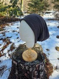 Linen Beanie- L-XXL- Chocolate Brown 
