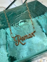 Image 15 of 14k solid gold Custom Order Name Necklace