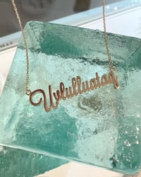Image 7 of 14k solid gold Custom Order Name Necklace