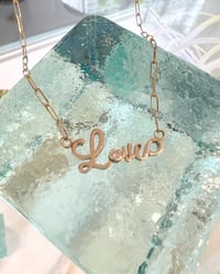 Image 5 of 14k solid gold Custom Order Name Necklace