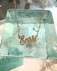 Image 8 of 14k solid gold Custom Order Name Necklace