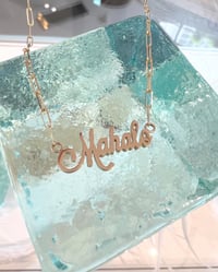 Image 6 of 14k solid gold Custom Order Name Necklace