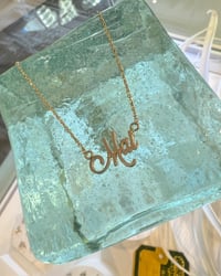 Image 14 of 14k solid gold Custom Order Name Necklace