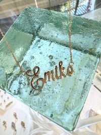 Image 16 of 14k solid gold Custom Order Name Necklace