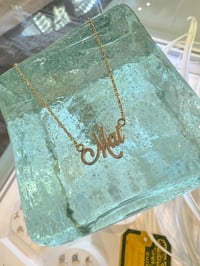 Image 18 of 14k solid gold Custom Order Name Necklace