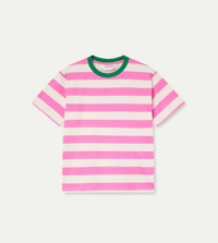 Image 3 of Fiona Stripe Tee in Pink or Blue Stripe