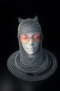 Image 1 of Chainmaille Cat Coif