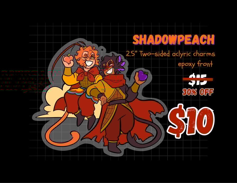 Image of LMK Shadowpeach Acrylic Charm