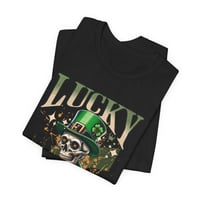 Image 2 of Lucky To Be This Fast – Drag Racing St. Patrick’s Day Skull Tee