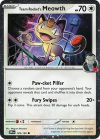 Team Rocket's Meowth (Cosmos Holo) - Miscellaneous Cards & Products - Near Mint