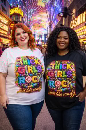 Image of THICK GIRLS ROCK JUST LIKE CANDY T-SHIRT