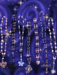 Image 1 of whimsy crystal beaded necklaces