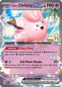 Lillie's Clefairy ex - 056/159 - SV09: Journey Together - Near Mint