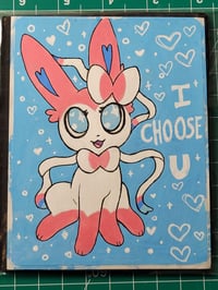 Image 4 of Original Sylveon Poke mon Painting 