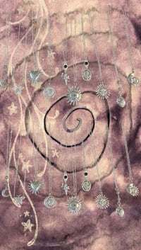 Image 1 of simple dainty charm necklaces