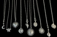 Image 2 of simple dainty charm necklaces
