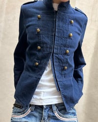 Image 1 of DENIM MILITARY JACKET