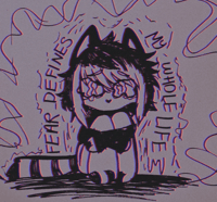 Image 1 of Fear Defines My Whole Life Print