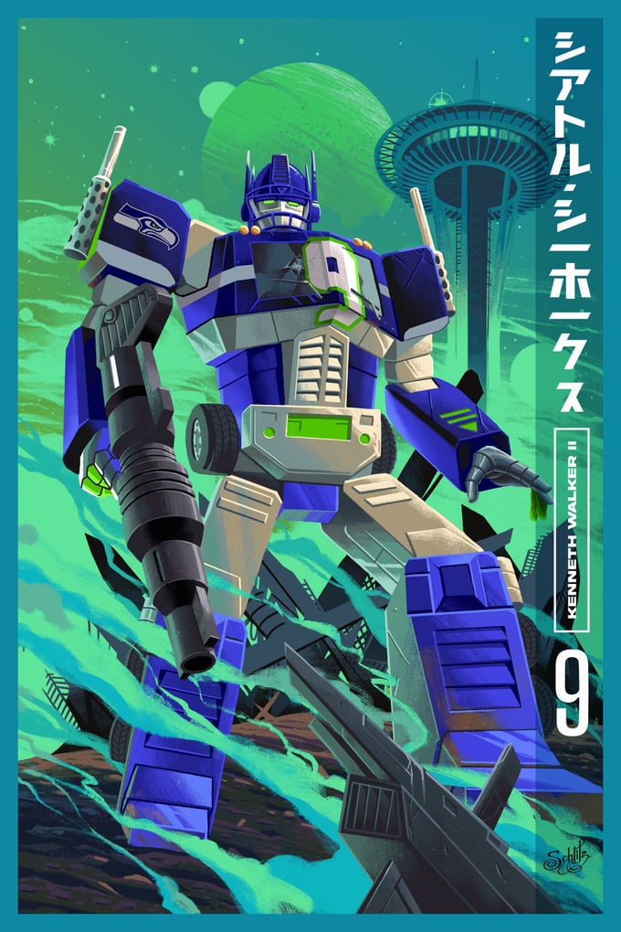 Image of Prime Seattle Seahawks - Kennith Walker III - Transformer Prime