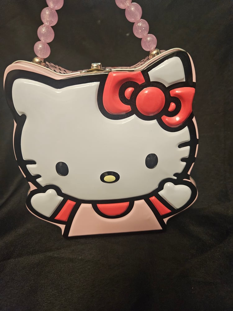 Image of Hello Kitty Tin Case Makeup Bag 